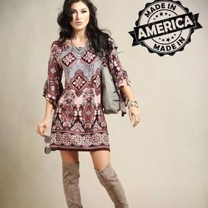 Grey and Mauve Sydney Dress